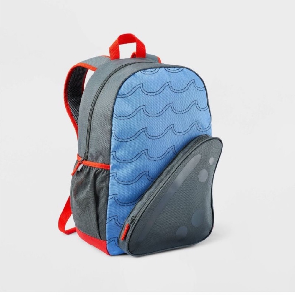 Cat & Jack Kids Blue and Gray Backpack 16.5”